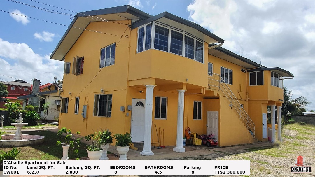 Cen-Trin Real Estate Management Services Limited - D'Abadie - Apartment Building for Sale - $2.3M