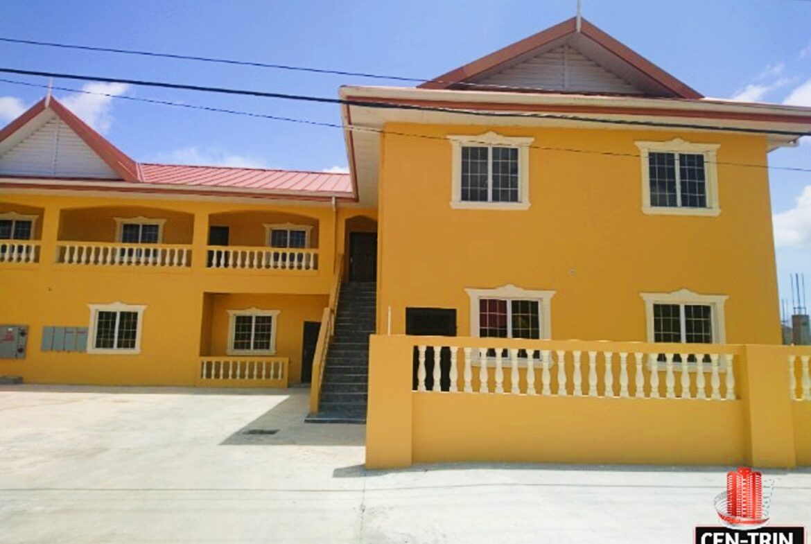 Affordable 2 bedroom Apartments for rent at Cen-Trin Real Estate in Cunupia, Trinidad. This elegant building is located in a secure, gated compound.