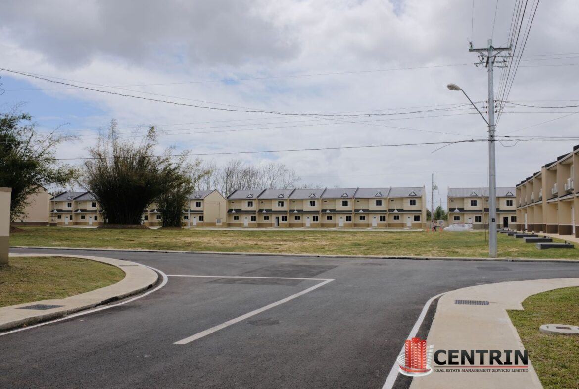 Bamboo Creek Villas street view with open savannah