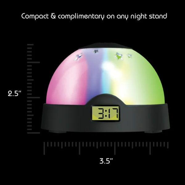 Tzumi AuraLED ColorClock - Size