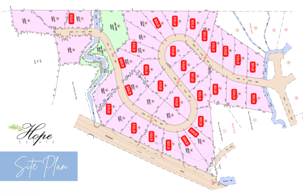 Hope Estate Tobago land development cadastral map.