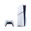 A sleek white Sony PlayStation 5 disc edition console, ready to power your gaming adventures